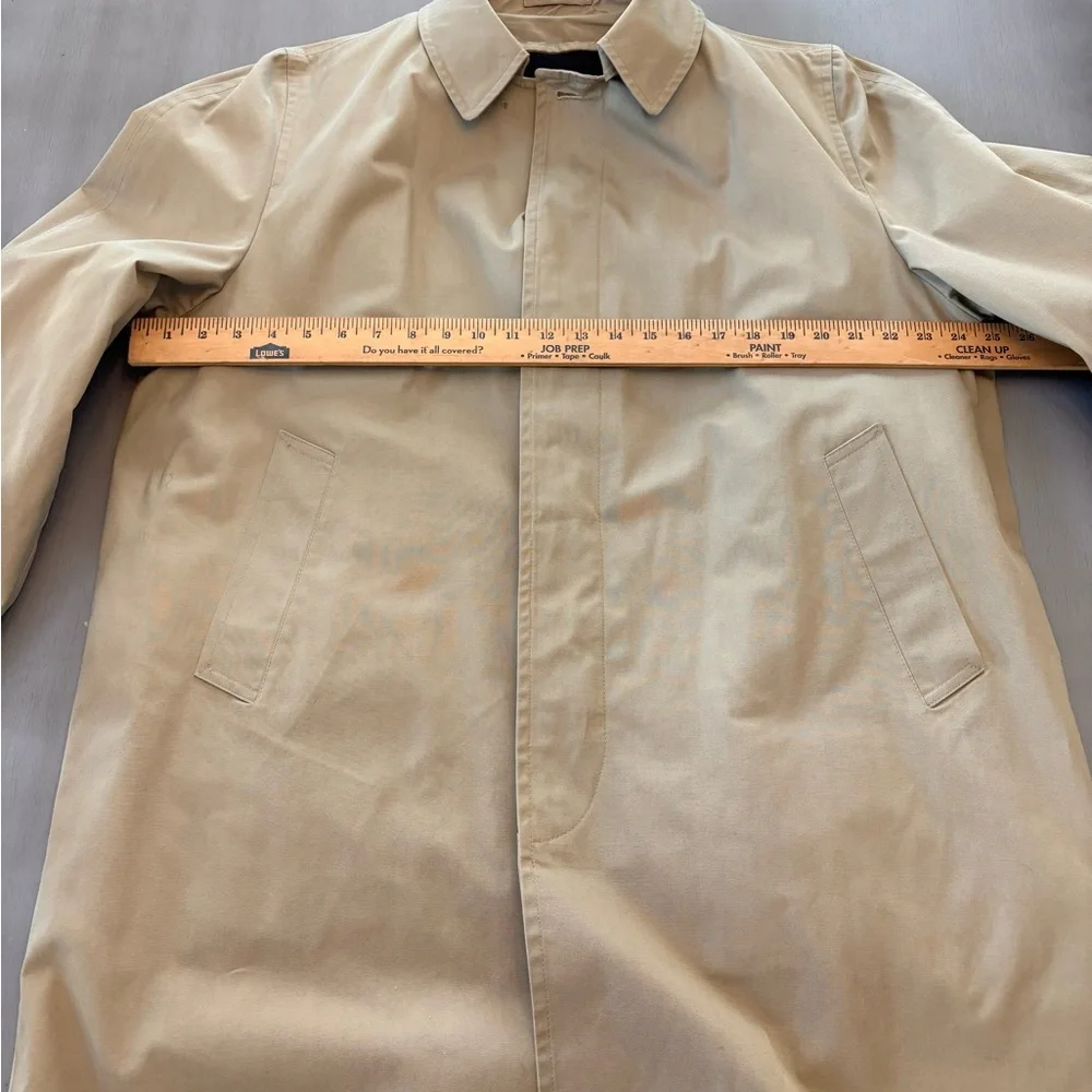 Vintage London Fog Clipper Mist All‎ Weather Trench Coat Mens 42 Zip Out Liner